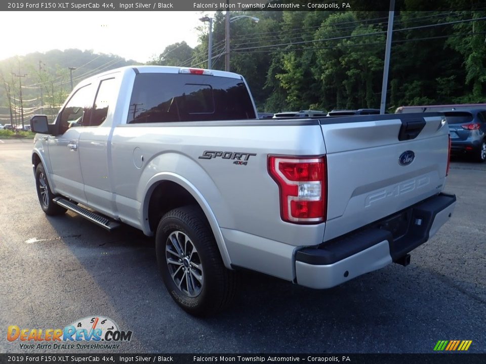 2019 Ford F150 XLT SuperCab 4x4 Ingot Silver / Black Photo #4