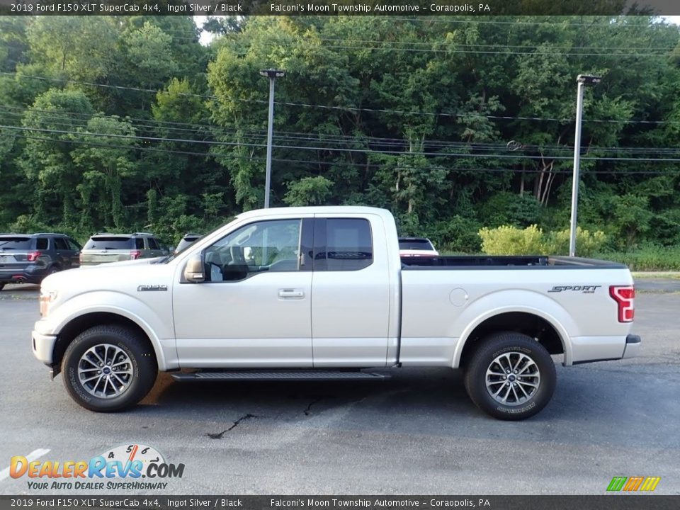 2019 Ford F150 XLT SuperCab 4x4 Ingot Silver / Black Photo #5