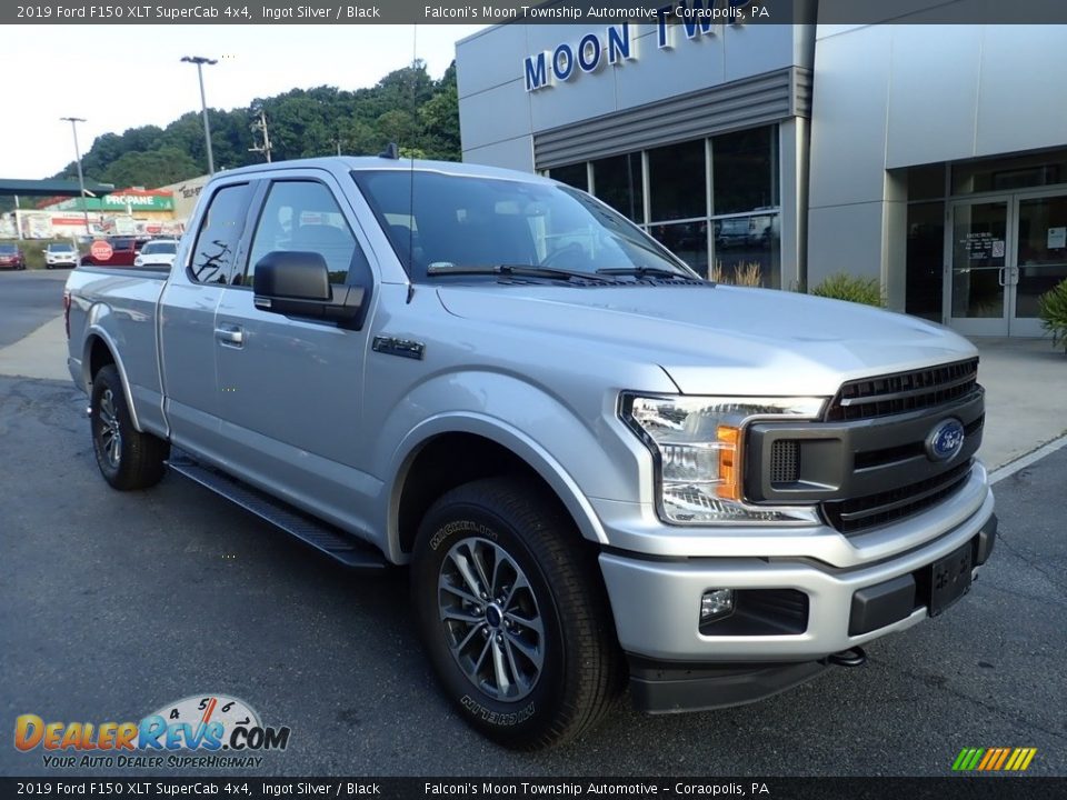 2019 Ford F150 XLT SuperCab 4x4 Ingot Silver / Black Photo #8