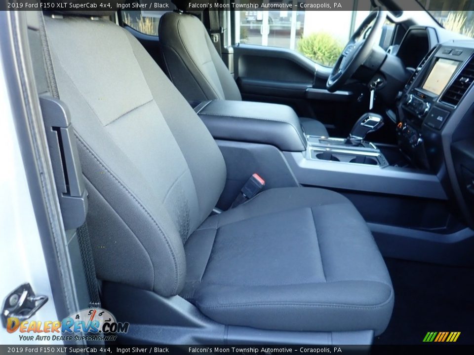 2019 Ford F150 XLT SuperCab 4x4 Ingot Silver / Black Photo #10
