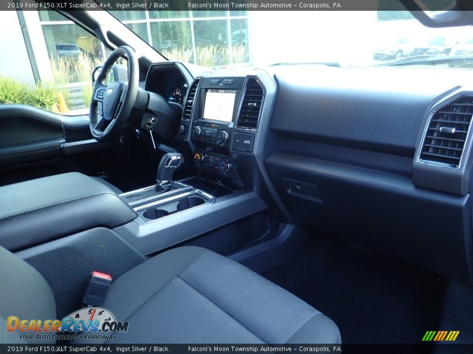 2019 Ford F150 XLT SuperCab 4x4 Ingot Silver / Black Photo #11