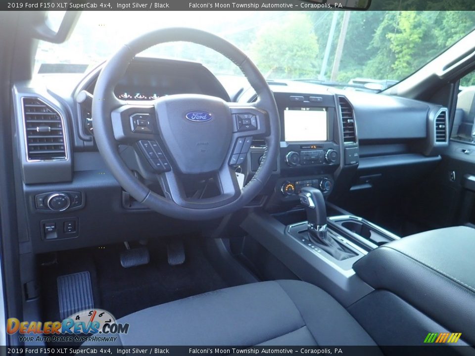 2019 Ford F150 XLT SuperCab 4x4 Ingot Silver / Black Photo #19