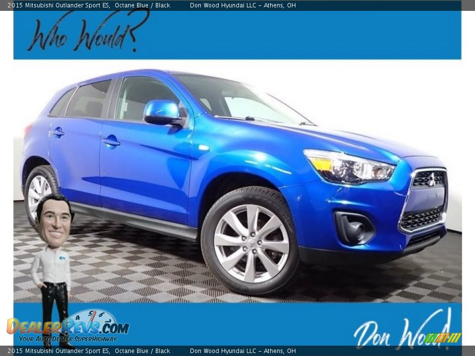 2015 Mitsubishi Outlander Sport ES Octane Blue / Black Photo #1