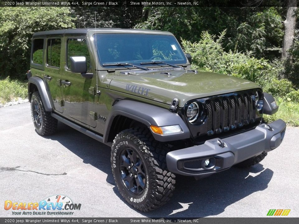 Sarge Green 2020 Jeep Wrangler Unlimited Willys 4x4 Photo #3