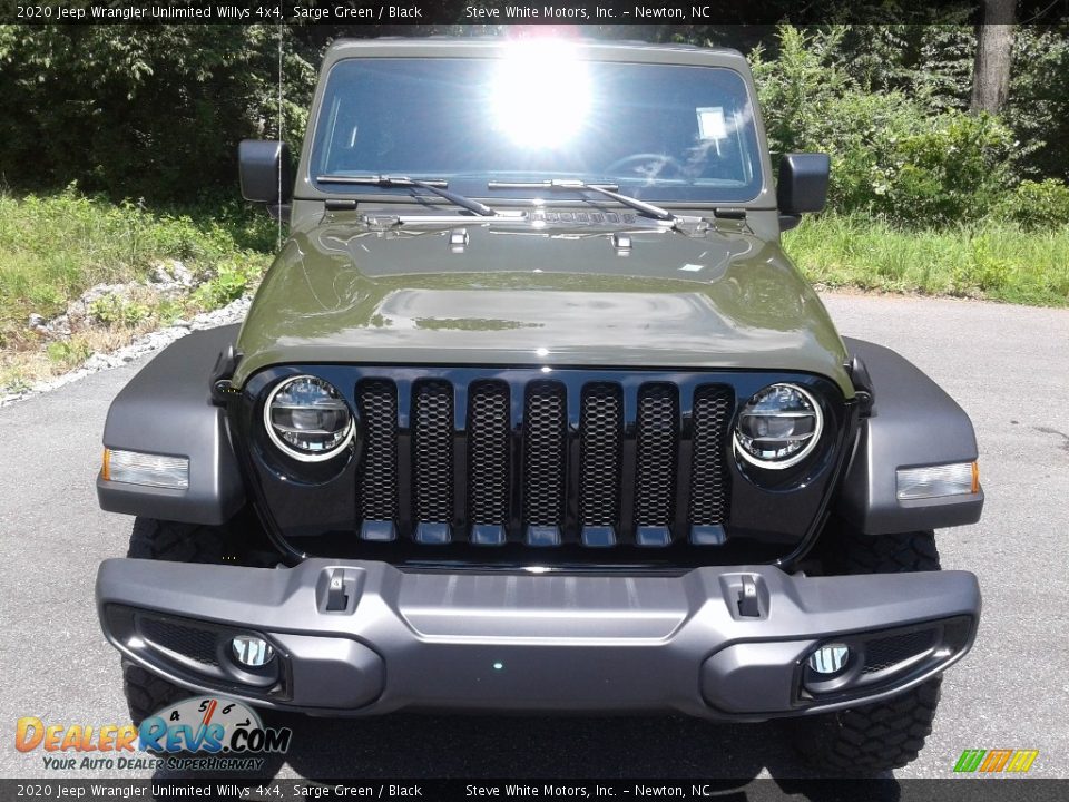 2020 Jeep Wrangler Unlimited Willys 4x4 Sarge Green / Black Photo #4