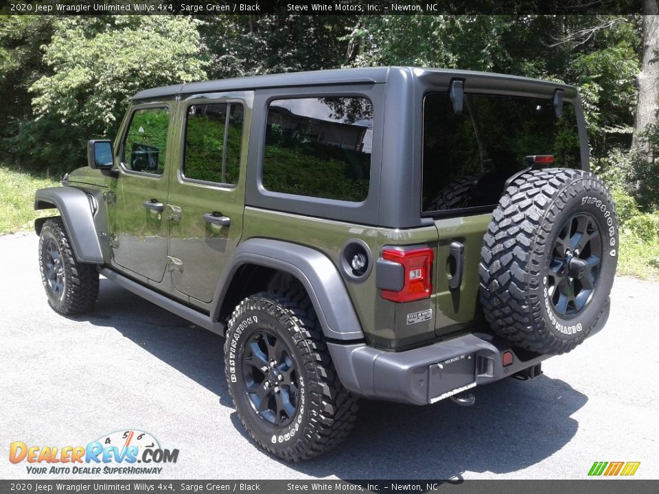 2020 Jeep Wrangler Unlimited Willys 4x4 Sarge Green / Black Photo #8