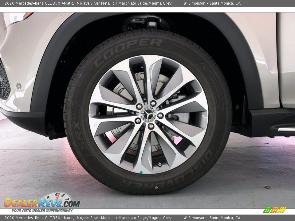 2020 Mercedes-Benz GLE 350 4Matic Mojave Silver Metallic / Macchiato Beige/Magma Grey Photo #9