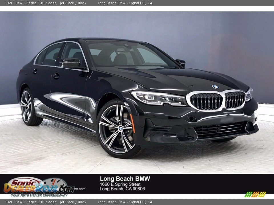 2020 BMW 3 Series 330i Sedan Jet Black / Black Photo #1