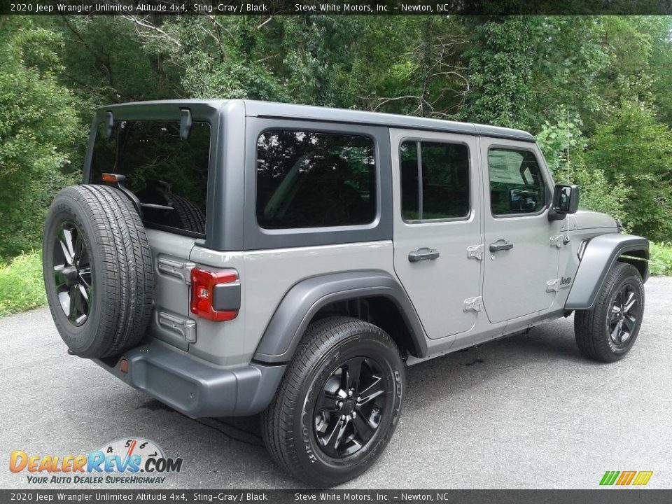 2020 Jeep Wrangler Unlimited Altitude 4x4 Sting-Gray / Black Photo #6