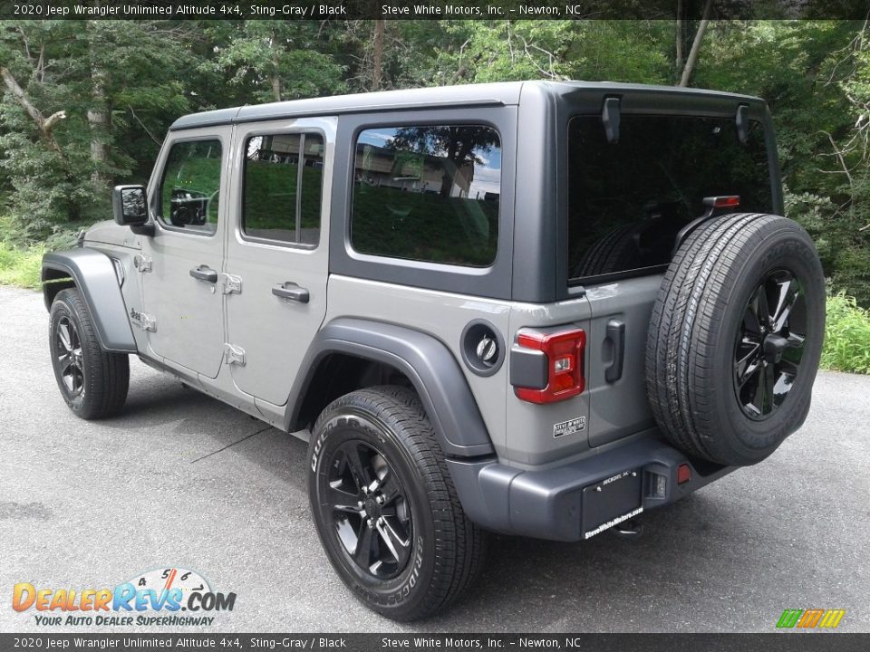 2020 Jeep Wrangler Unlimited Altitude 4x4 Sting-Gray / Black Photo #7