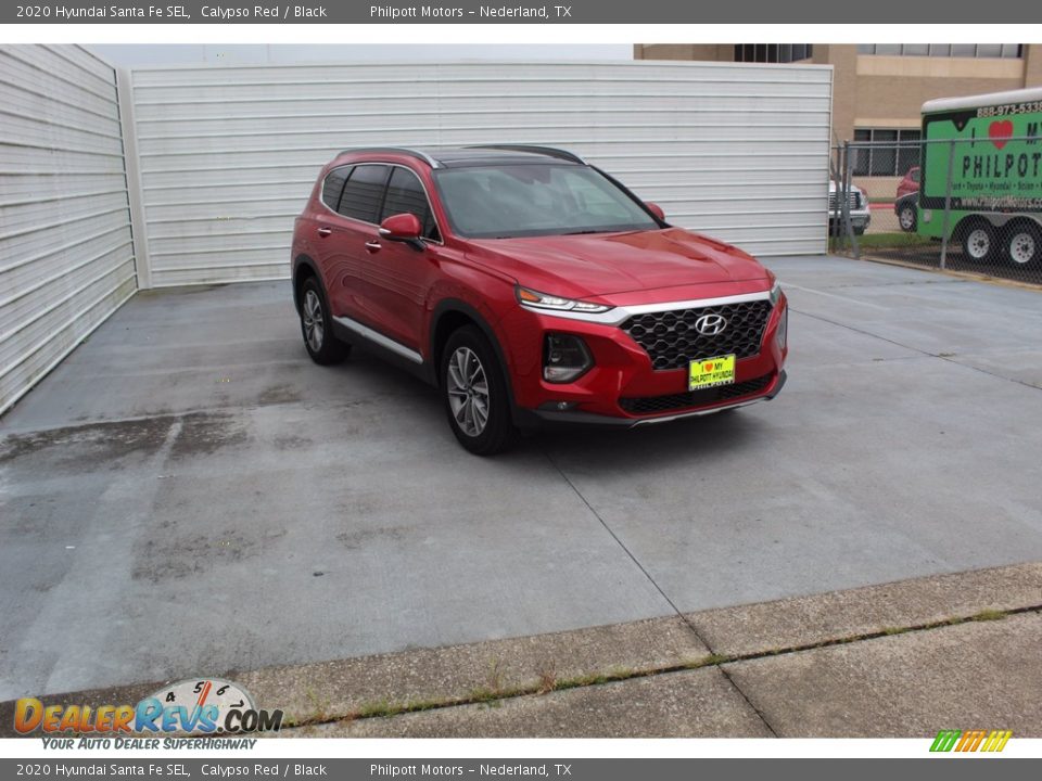 2020 Hyundai Santa Fe SEL Calypso Red / Black Photo #2