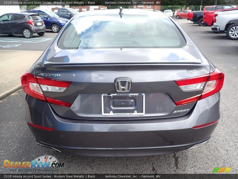 2018 Honda Accord Sport Sedan Modern Steel Metallic / Black Photo #5