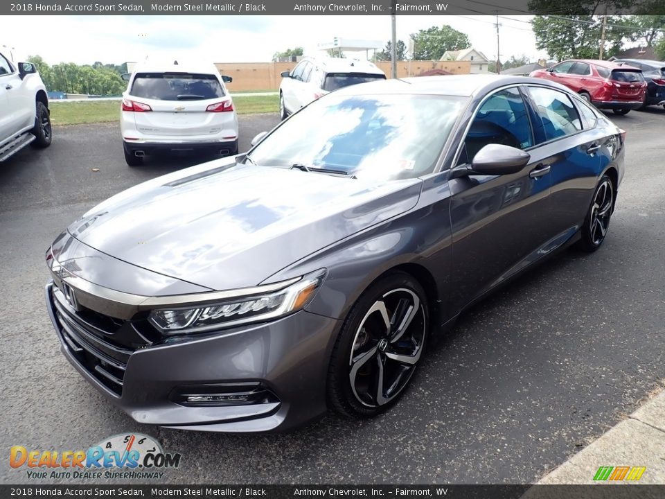 2018 Honda Accord Sport Sedan Modern Steel Metallic / Black Photo #7