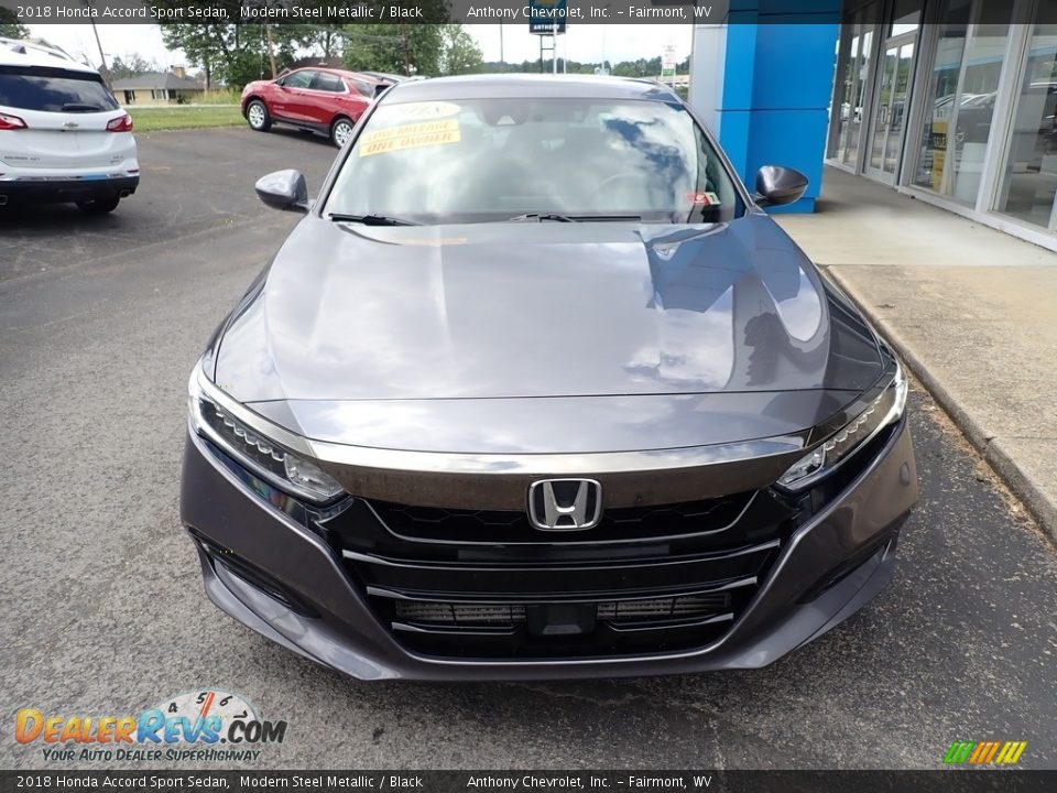 2018 Honda Accord Sport Sedan Modern Steel Metallic / Black Photo #8