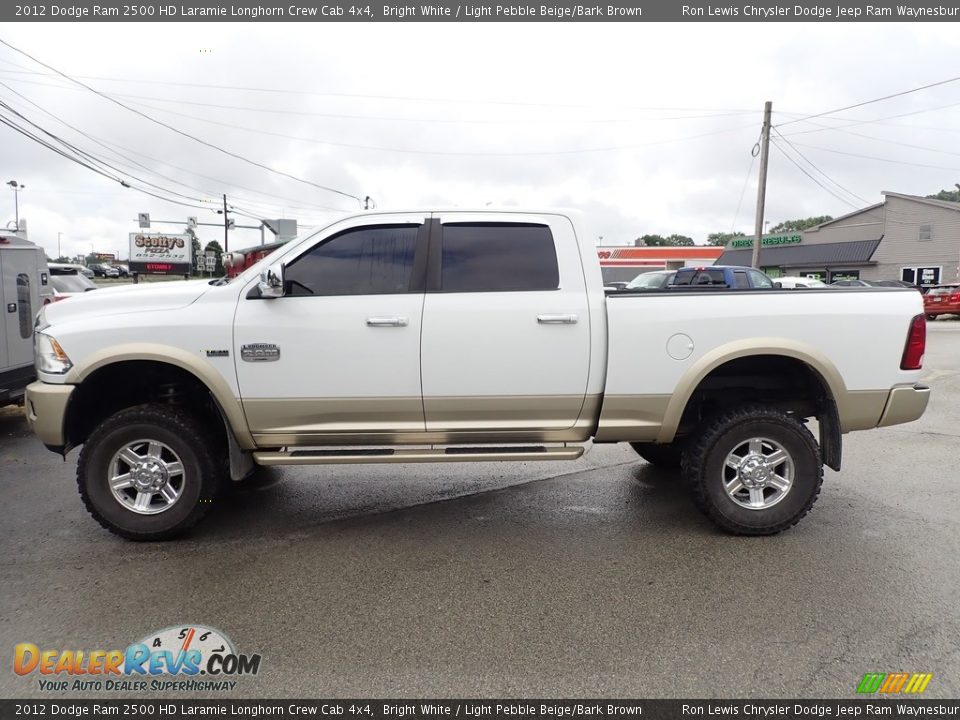 Bright White 2012 Dodge Ram 2500 HD Laramie Longhorn Crew Cab 4x4 Photo #3