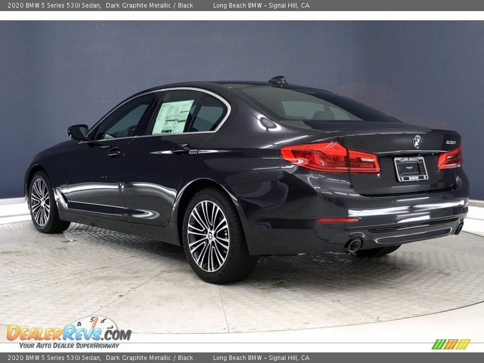 2020 BMW 5 Series 530i Sedan Dark Graphite Metallic / Black Photo #3