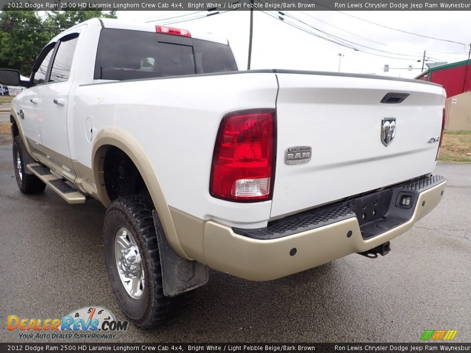 Bright White 2012 Dodge Ram 2500 HD Laramie Longhorn Crew Cab 4x4 Photo #4