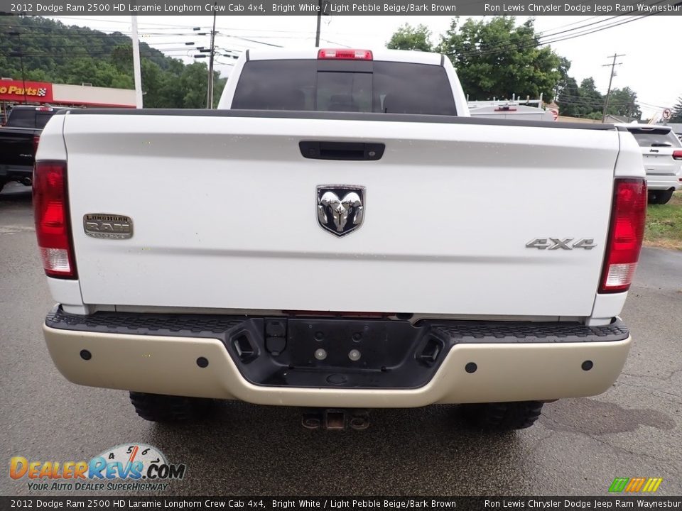 Bright White 2012 Dodge Ram 2500 HD Laramie Longhorn Crew Cab 4x4 Photo #5