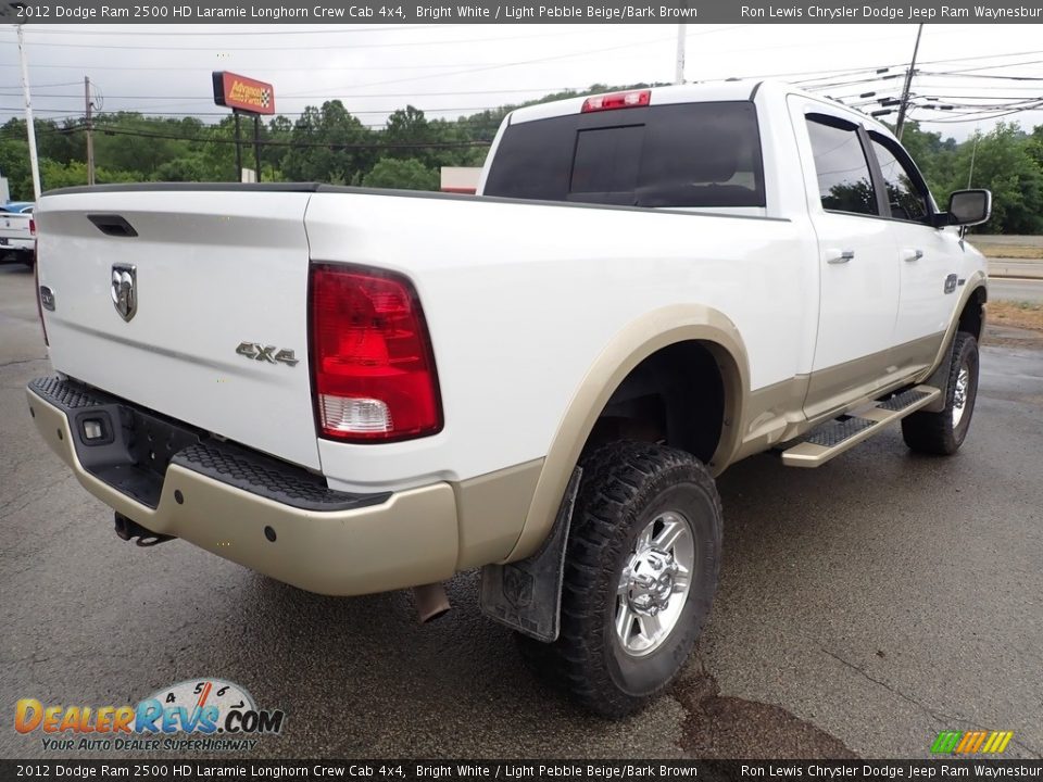 Bright White 2012 Dodge Ram 2500 HD Laramie Longhorn Crew Cab 4x4 Photo #6