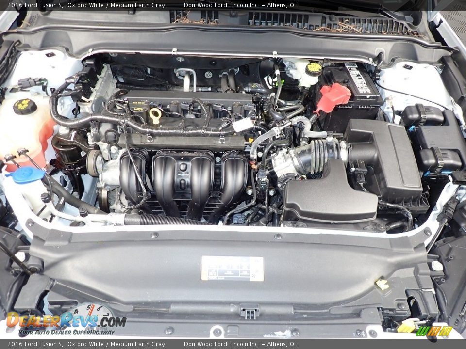 2016 Ford Fusion S Oxford White / Medium Earth Gray Photo #6