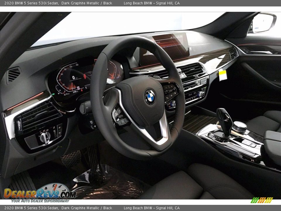 2020 BMW 5 Series 530i Sedan Dark Graphite Metallic / Black Photo #7