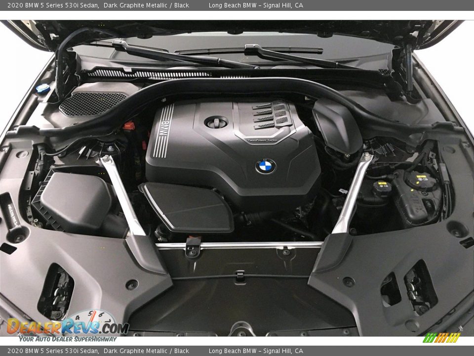 2020 BMW 5 Series 530i Sedan Dark Graphite Metallic / Black Photo #10
