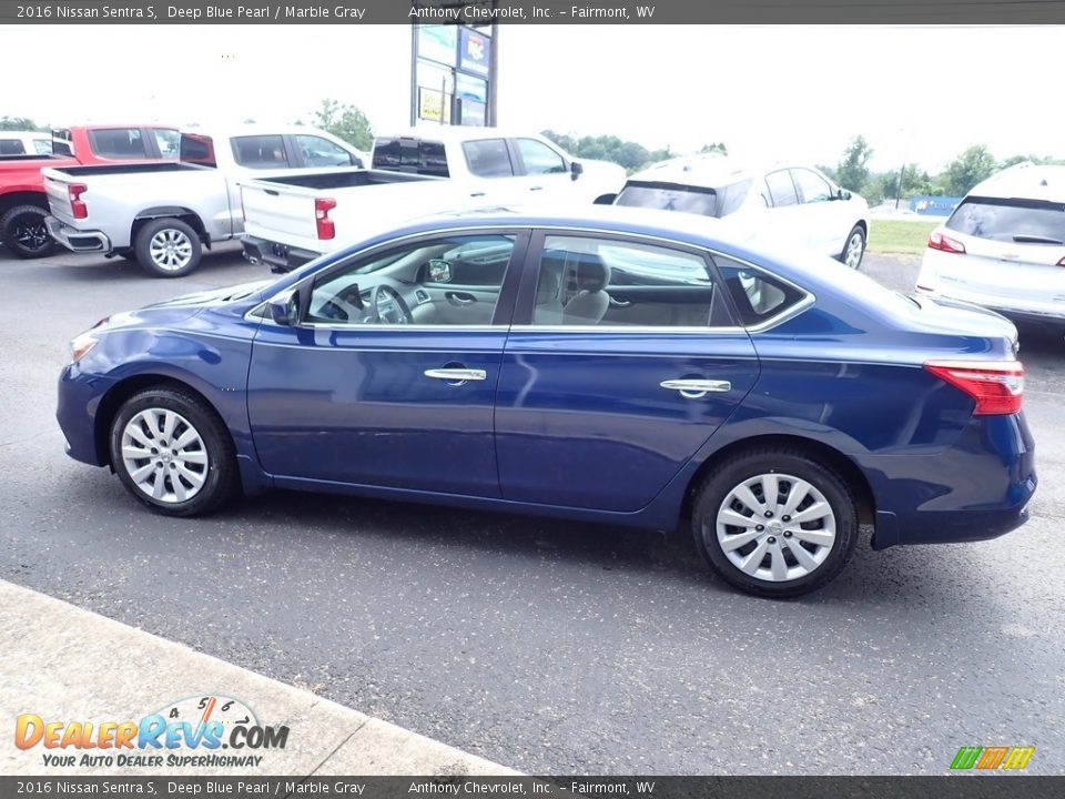 Deep Blue Pearl 2016 Nissan Sentra S Photo #7