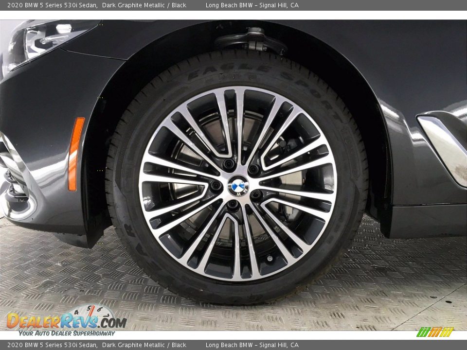 2020 BMW 5 Series 530i Sedan Dark Graphite Metallic / Black Photo #12