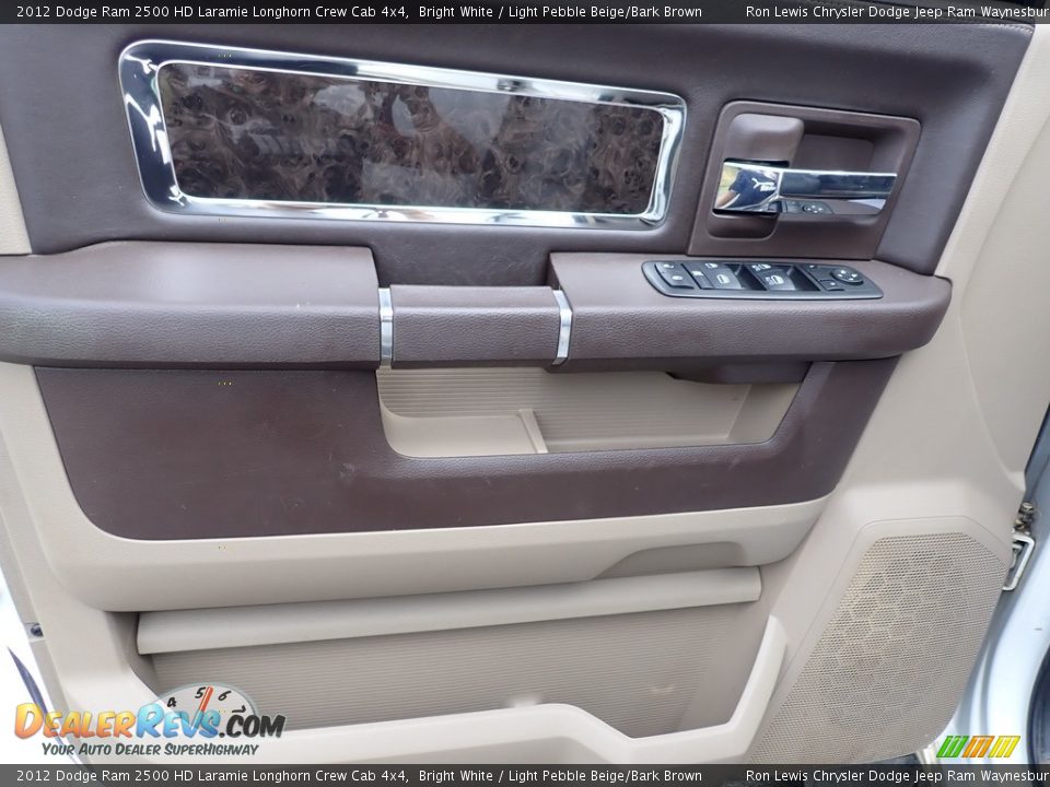 Door Panel of 2012 Dodge Ram 2500 HD Laramie Longhorn Crew Cab 4x4 Photo #16