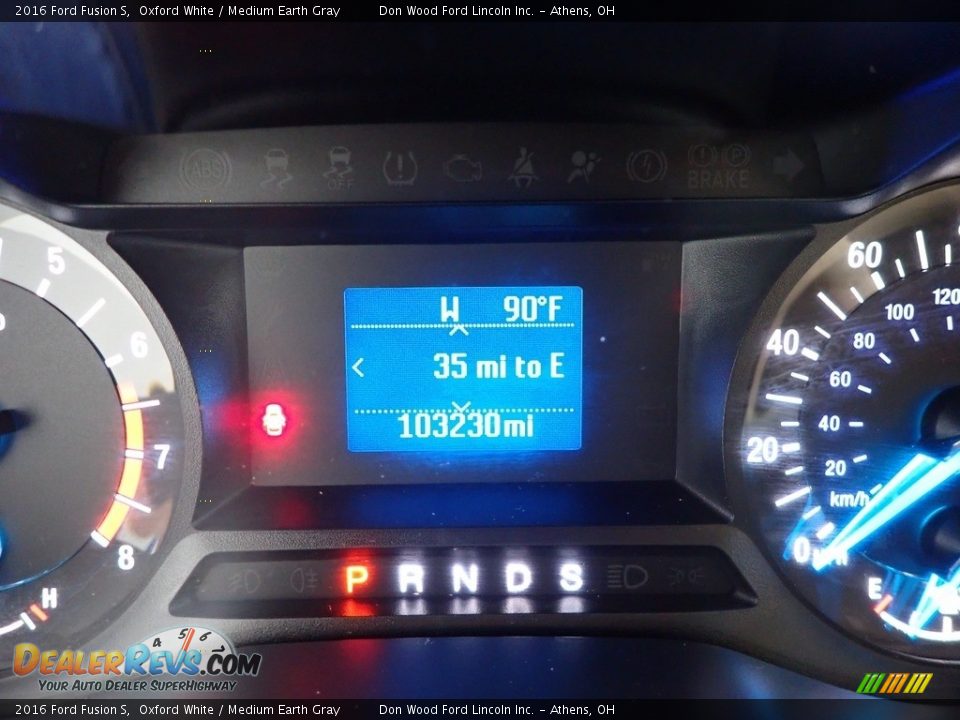 2016 Ford Fusion S Oxford White / Medium Earth Gray Photo #27