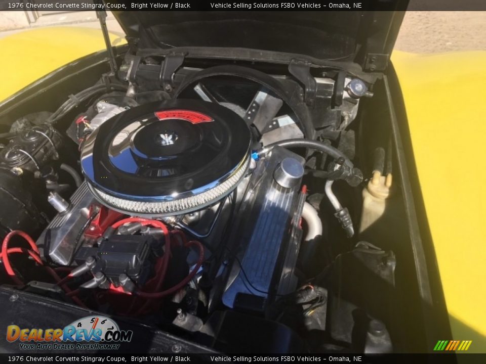 1976 Chevrolet Corvette Stingray Coupe Bright Yellow / Black Photo #2
