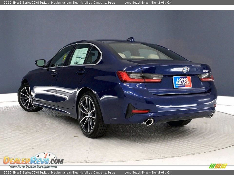 2020 BMW 3 Series 330i Sedan Mediterranean Blue Metallic / Canberra Beige Photo #2