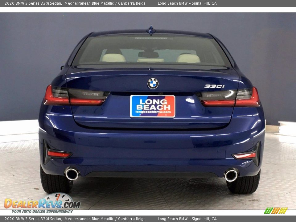 2020 BMW 3 Series 330i Sedan Mediterranean Blue Metallic / Canberra Beige Photo #3