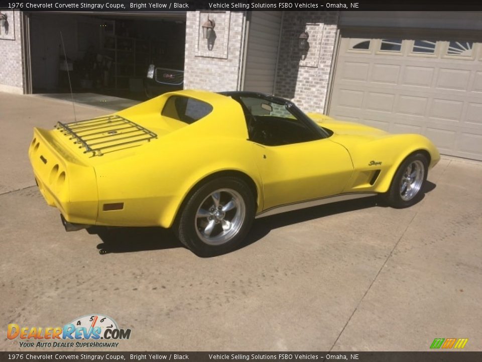 1976 Chevrolet Corvette Stingray Coupe Bright Yellow / Black Photo #6