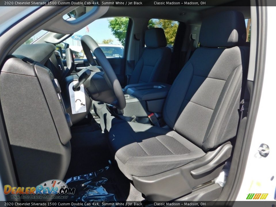2020 Chevrolet Silverado 1500 Custom Double Cab 4x4 Summit White / Jet Black Photo #2
