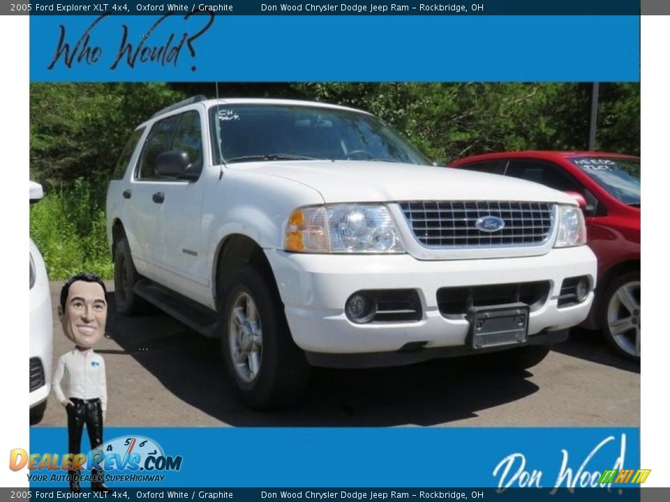 2005 Ford Explorer XLT 4x4 Oxford White / Graphite Photo #1