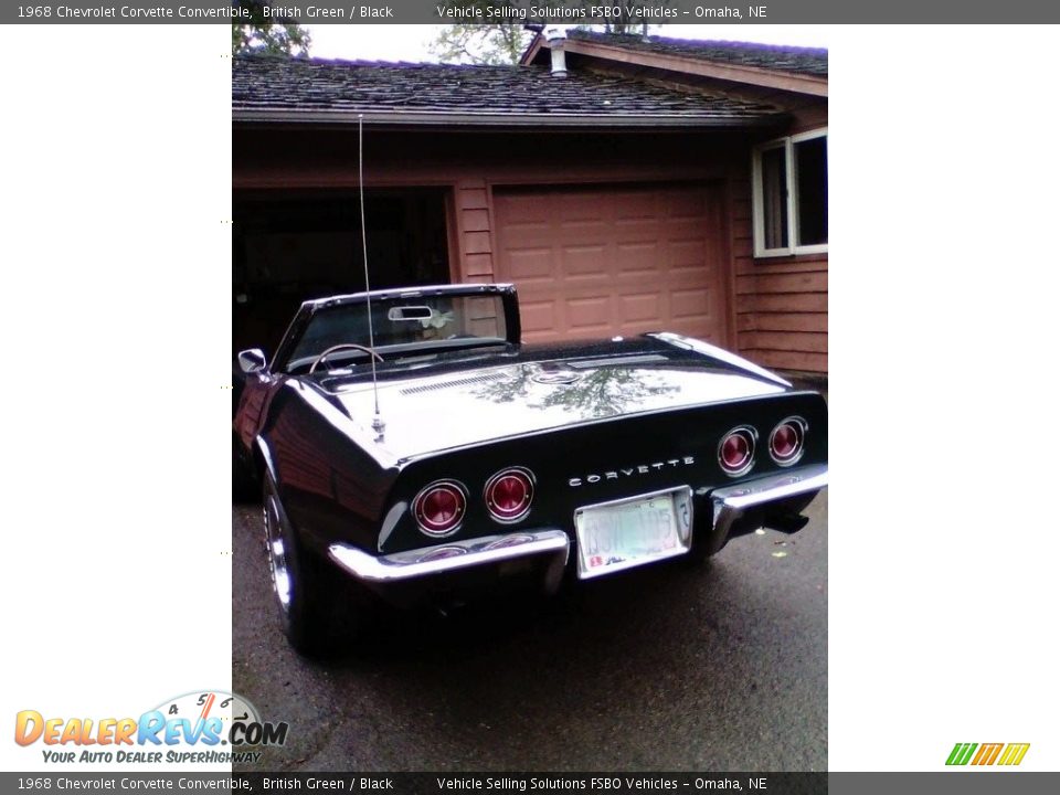 1968 Chevrolet Corvette Convertible British Green / Black Photo #6