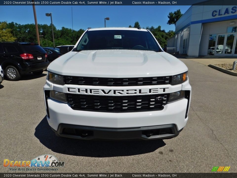 2020 Chevrolet Silverado 1500 Custom Double Cab 4x4 Summit White / Jet Black Photo #4