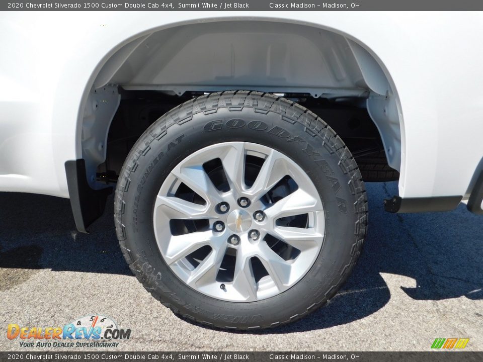 2020 Chevrolet Silverado 1500 Custom Double Cab 4x4 Summit White / Jet Black Photo #10