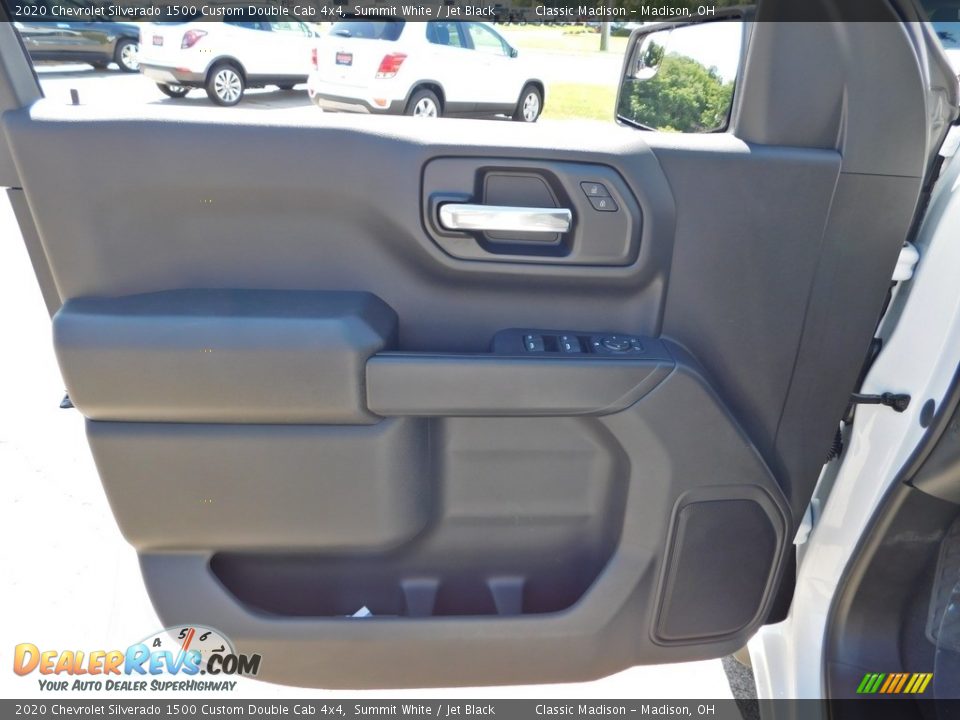 2020 Chevrolet Silverado 1500 Custom Double Cab 4x4 Summit White / Jet Black Photo #11