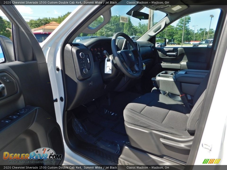 2020 Chevrolet Silverado 1500 Custom Double Cab 4x4 Summit White / Jet Black Photo #13
