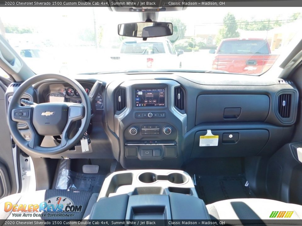 2020 Chevrolet Silverado 1500 Custom Double Cab 4x4 Summit White / Jet Black Photo #14