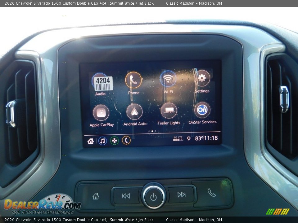 2020 Chevrolet Silverado 1500 Custom Double Cab 4x4 Summit White / Jet Black Photo #18