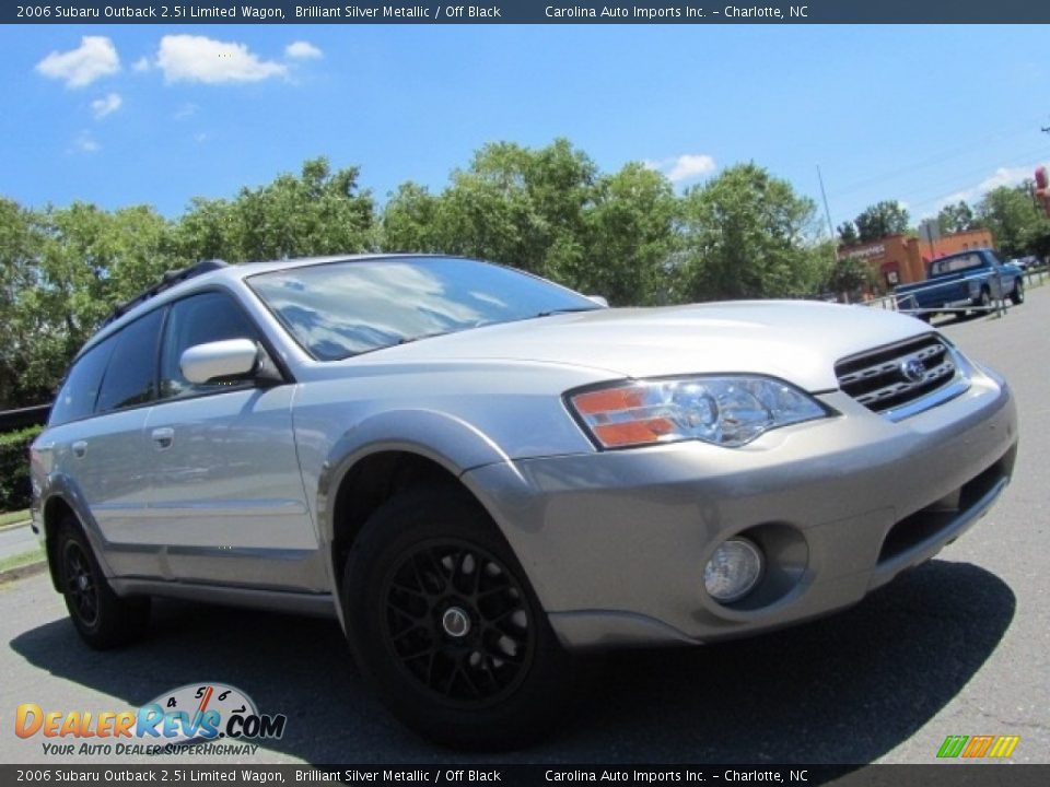 2006 Subaru Outback 2.5i Limited Wagon Brilliant Silver Metallic / Off Black Photo #1