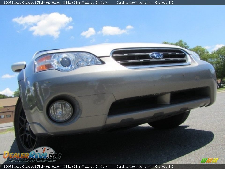 2006 Subaru Outback 2.5i Limited Wagon Brilliant Silver Metallic / Off Black Photo #2