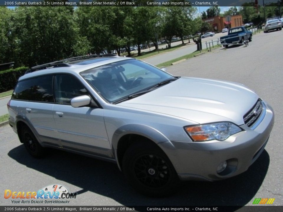 2006 Subaru Outback 2.5i Limited Wagon Brilliant Silver Metallic / Off Black Photo #3