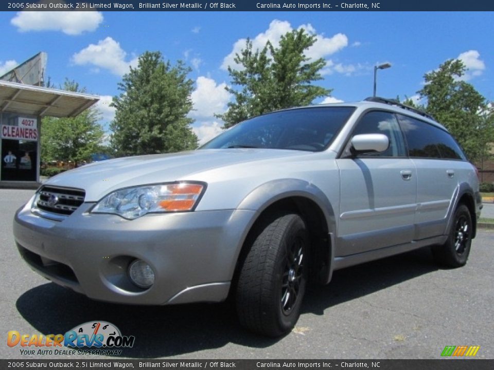 2006 Subaru Outback 2.5i Limited Wagon Brilliant Silver Metallic / Off Black Photo #6