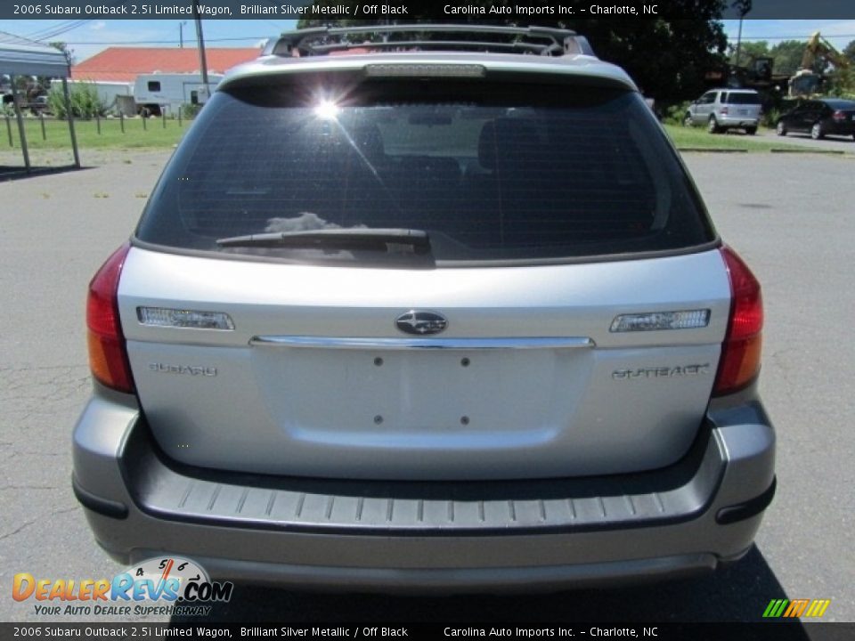 2006 Subaru Outback 2.5i Limited Wagon Brilliant Silver Metallic / Off Black Photo #9