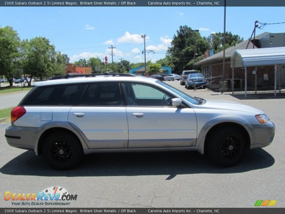 2006 Subaru Outback 2.5i Limited Wagon Brilliant Silver Metallic / Off Black Photo #11