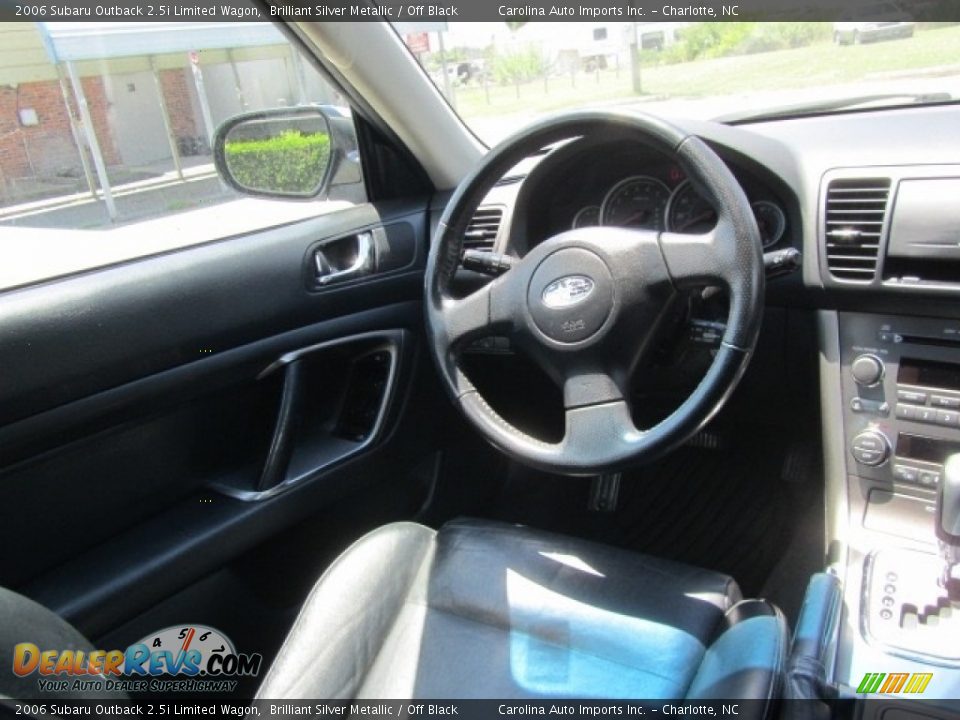 2006 Subaru Outback 2.5i Limited Wagon Brilliant Silver Metallic / Off Black Photo #12